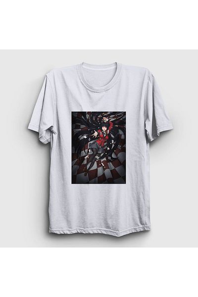 Presmono Μπλουζάκι Unisex White Anime Kakegurui Yumeko V2 - 240213 ττ