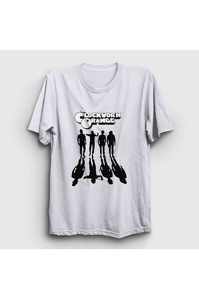Presmono Unisex White Gang Movie Αυτόματο Πορτοκαλί Μπλουζάκι Πορτοκαλί κουρδιστό 242323 ττ