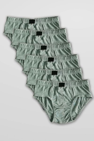PİERLES Boy's Combed Cotton Panties - 6 Pieces