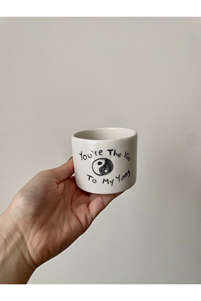Nouis Handmade Yin Yang Themed Ceramic Mug