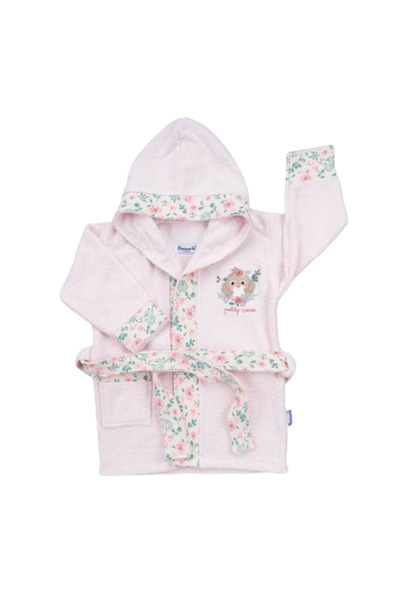 Generic Brand Hooded Children's Bathrobe 100% Cotton Girls' Bathrobe