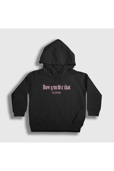 Presmono Унисекс детски черен суитшърт с качулка How You Like That Jennie Blackpink 271798tt