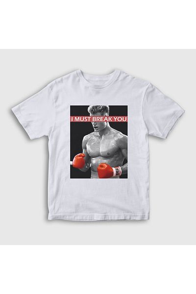Presmono Tricou unisex copii White Break Ivan Drago Movie Rocky249487tt