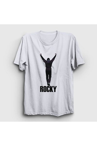 Presmono Μπλουζάκι Unisex White Training Movie Rocky 250488 ττ