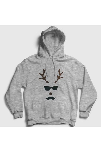 Presmono Unisex Γκρι ανδρικό φούτερ με κουκούλα με κουκούλα 271558 ττ