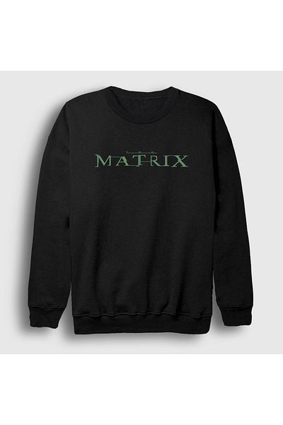 Presmono Ταινία Unisex Black Logo The Matrix Sweatshirt 253847 ττ