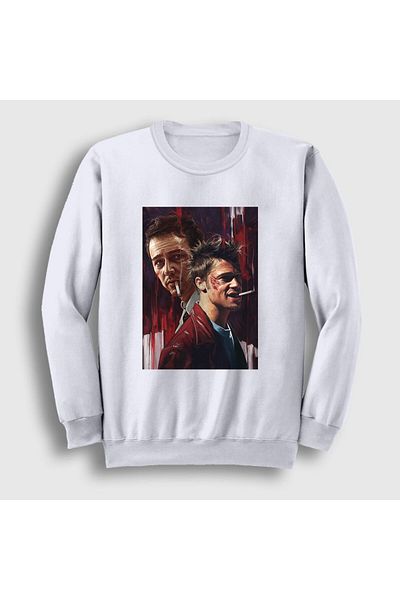 Presmono Φούτερ Unisex White Tyler The Movie Fight Club Fight Club 244981 ττ