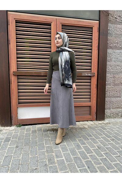 sümeyra Suede Skirt Knitwear Double Team