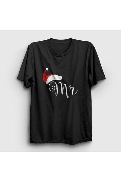 Presmono Unisex Μαύρο Mr Πρωτοχρονιάτικο μπλουζάκι 270980 ττ