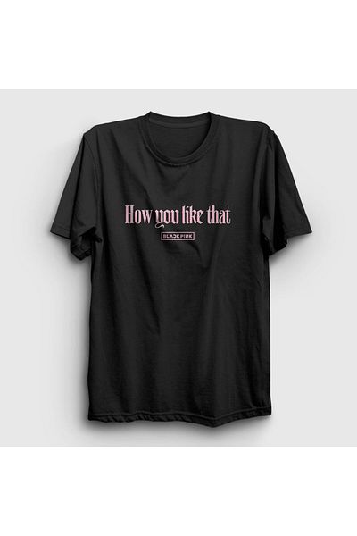 Presmono Unisex Μαύρο Πώς σας αρέσει αυτό το μπλουζάκι Jennie Blackpink 271775 ττ