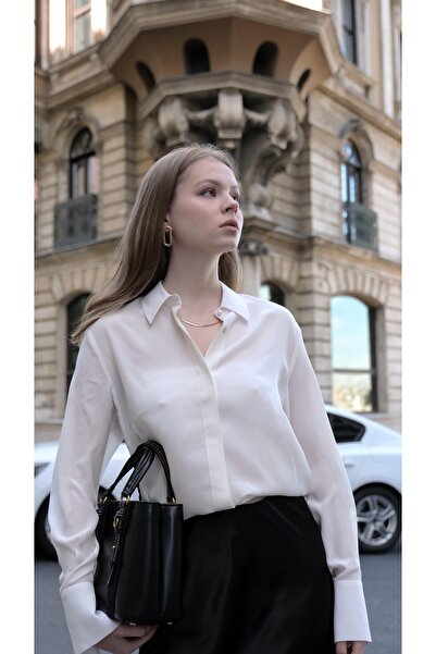 İPEKLİ COUTURE Saf İpek Gömlek