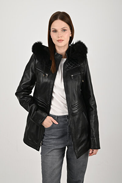 modarz Women's Leather Coat 8136KPŞ