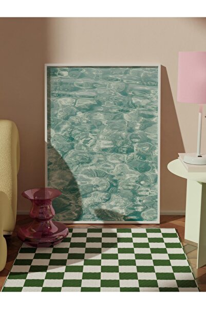 Postifull Pictură înrămată cu apă de cristal, cadru alb și poster, pictură verticală pe perete Seria Comfort NR:108485