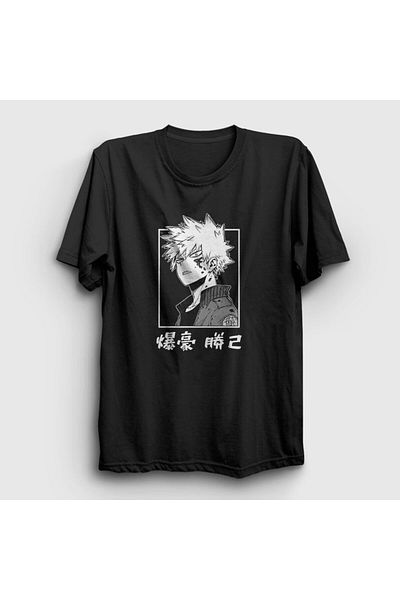 Presmono Μπλουζάκι Unisex Μαύρο Bakugo Anime Boku No Hero Academia 234197 ττ