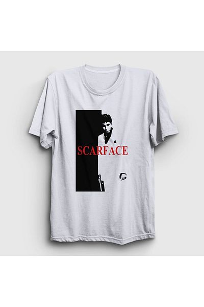 Presmono Μπλουζάκι Unisex White Cover Film Scarface 250670 ττ