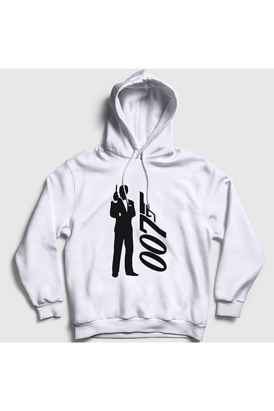 Presmono Φούτερ με κουκούλα Unisex White Tuxedo Movie James Bond 258593 ττ