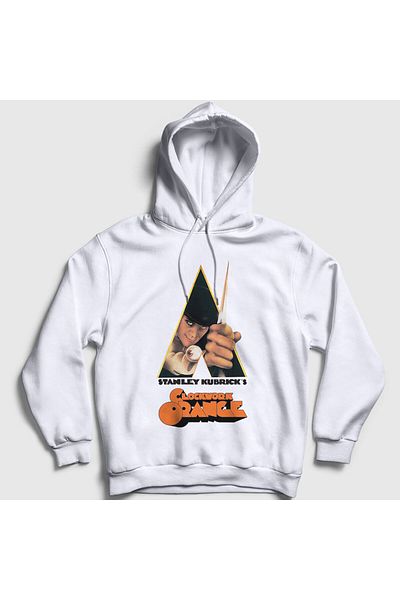 Presmono Unisex Λευκό κάλυμμα φιλμ Αυτόματο Πορτοκαλί Κουρδιστό Πορτοκαλί Φούτερ με κουκούλα 242083 ττ