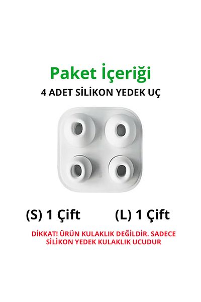 NovStrap Replacement Silicone Eartip Made Compatible with AirPods Pro / Pro 2 (S/L) Set of 2