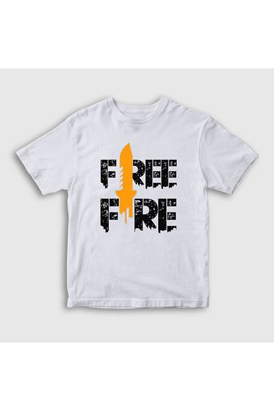 Presmono Tricou unisex pentru copii White Knife V2 Free Fire 233093 tt
