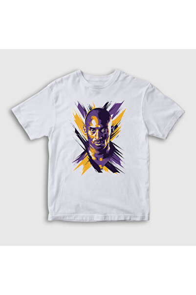 Presmono Unisex dečja košarkaška lopta Kobe Bryant, bela T-shirt 295981tt