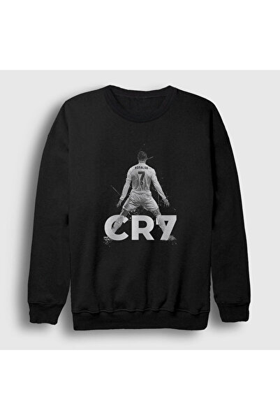 Presmono Unisex crna majica sa motivom fudbala Cr7 Cristiano Ronaldo 327227tt
