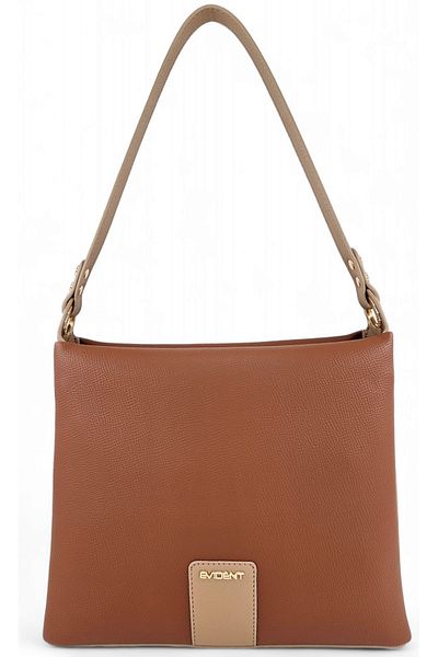 Evident Tan and Mink Light Medium Size Women's Shoulder Bag