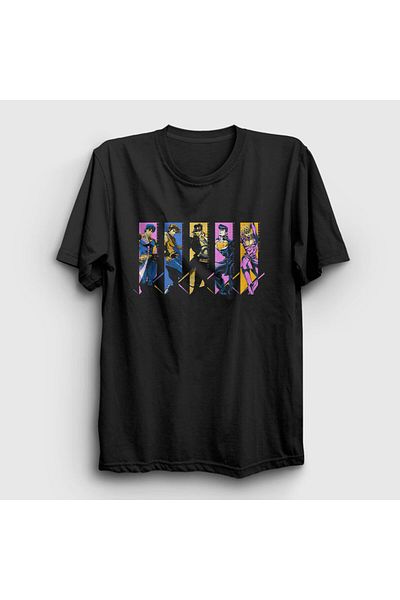 Presmono Μπλουζάκι Unisex Μαύρο Οικογενειακό Anime Jojo 320551 ττ