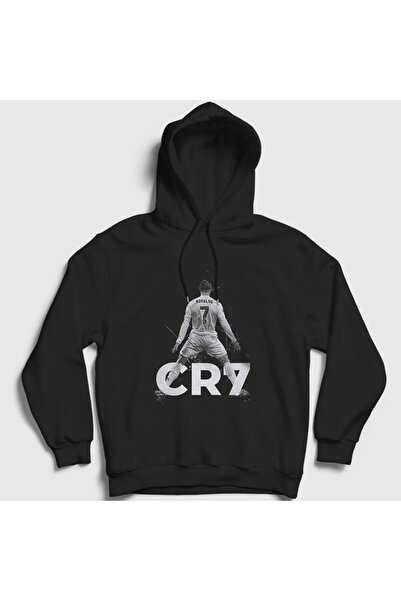 Presmono Унісекс Siyah Stance Futbol Cr7 Cristiano Ronaldo Kapüşonlu Світшот 327240tt