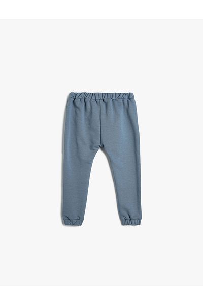 Koton Basic-Jogger-Jogginghose mit Kängurutasche und Bindebund