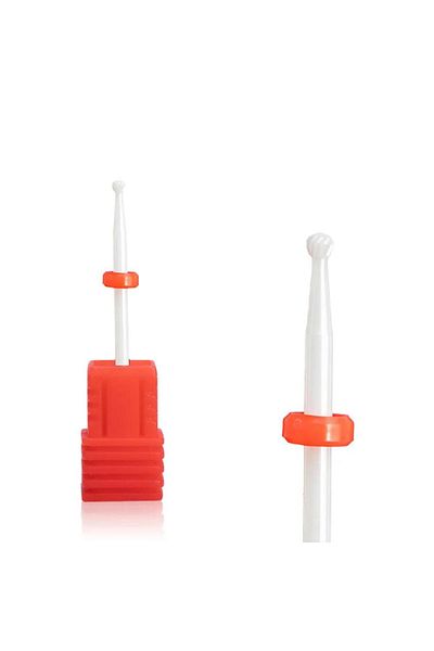 aba nails Ceramic Router Bit Rasp Machine Bit Ball End Red