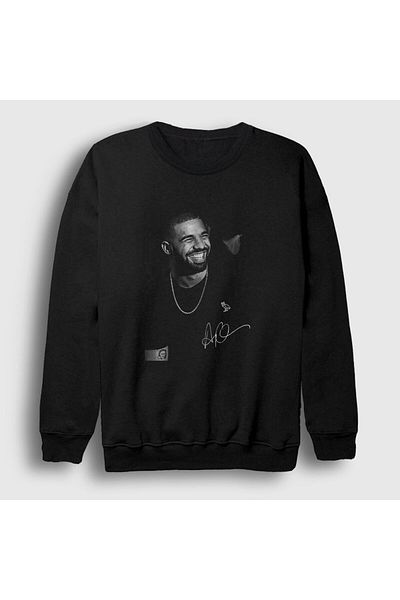 Presmono Unisex Μαύρο σημάδι αφίσα Drake φούτερ 326910 ττ