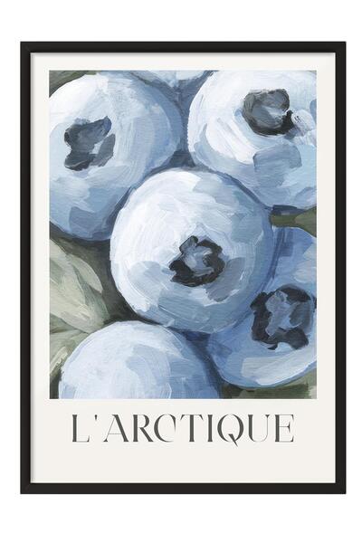Postifull The Arctic Framed Painting, Black Frame and Poster, Vertical Wall Painting Comfort Series No:108525