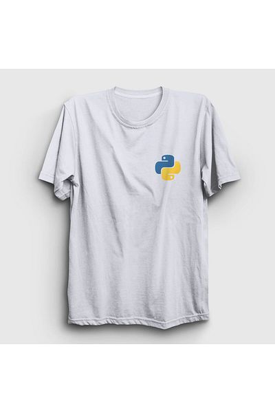 Presmono Μπλουζάκι Unisex White Logo Python Developer Software 336327 ττ