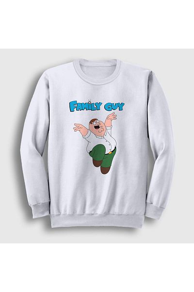 Presmono Unisex Λευκό Φούτερ Peter Griffin Family Guy 300738 ττ