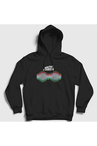 Presmono Φούτερ Unisex Black Wave Arctic Monkeys με κουκούλα 294490 ττ