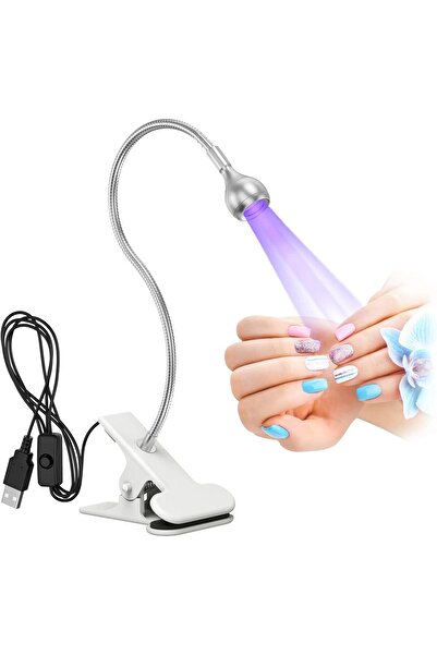 Genel Markalar Portatif Mandallı Mini Uv Led Lamba Manikür Tırnak Kurutucu Si...