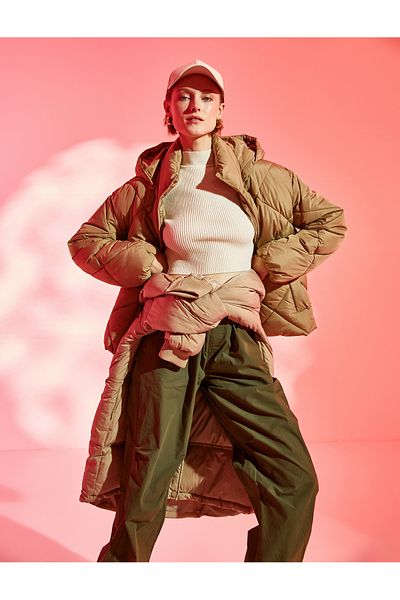 Koton Oversize Anorak Hooded with Pockets