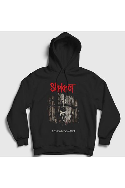 Presmono Φούτερ Unisex Μαύρο The Grey Chapter Slipknot με κουκούλα 294248 ττ