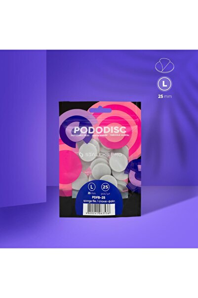 STALEKS Pododisk Için Yedek Baf Törpü Yumuşak Tabanlı 25mm (LARGE) 25li