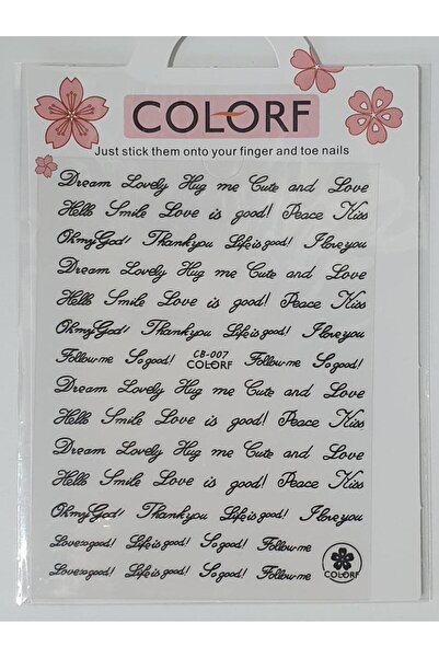 aba nails Tırnak Sticker