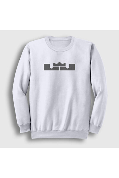 Presmono Унісекс світло-біла толстовка з логотипом Леброна Джеймса 296927tt