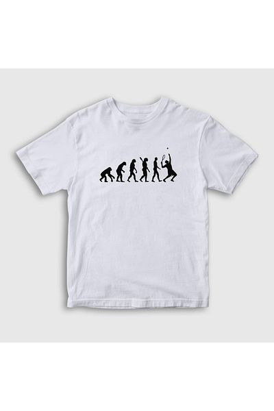 Presmono Unisex Παιδικό μπλουζάκι White Evolution Evolution Sports Tennis Tennis 333427 ττ