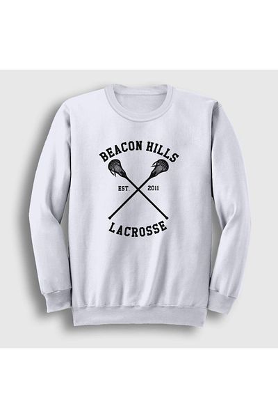 Presmono Φούτερ Unisex White Beacon Hills Lacrosse Array Teen Wolf 330657 ττ