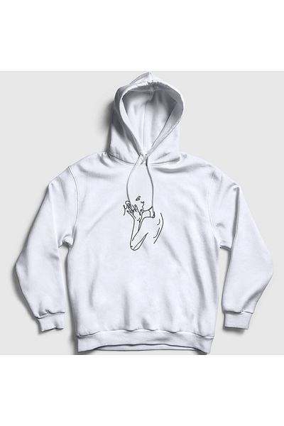 Presmono Φούτερ με κουκούλα White Kiss V2 Unisex - 285630 ττ