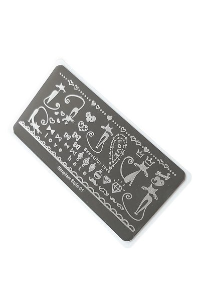 aba nails Nail Art Stamping Baskı Plakası S01