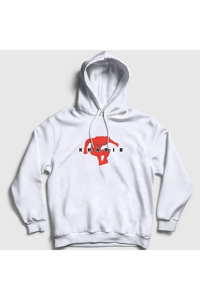 Presmono Φούτερ με κουκούλα Unisex White Jump Ufc Khabib Nurmagomedov 311679 ττ