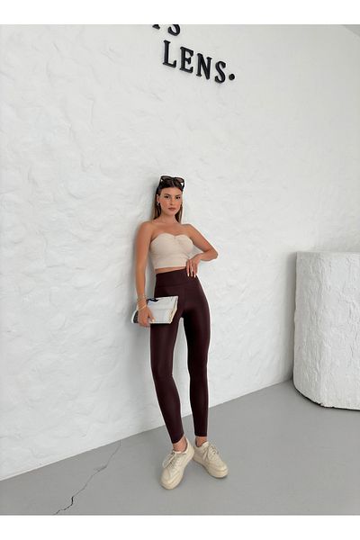 Babelook Дамски кафяв зимен клин за гмуркане от полар