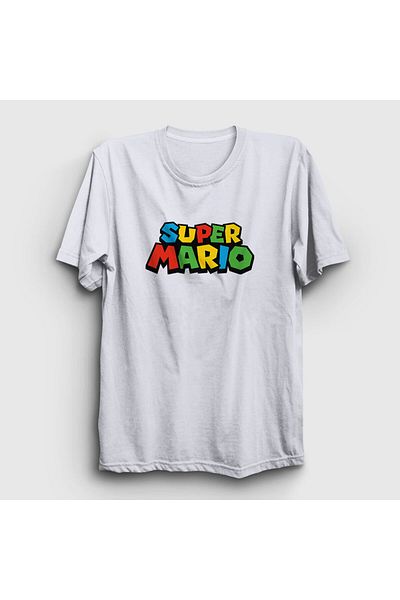 Presmono Μπλουζάκι Unisex White Logo Game Super Mario 324310 ττ