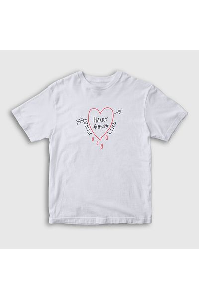 Presmono Unisex Παιδικό μπλουζάκι White Fine Line Harry Styles 317497 ττ