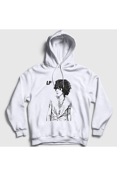 Presmono Φούτερ Laura Pergolizzi Unisex με λευκή κουκούλα - 304647 ττ
